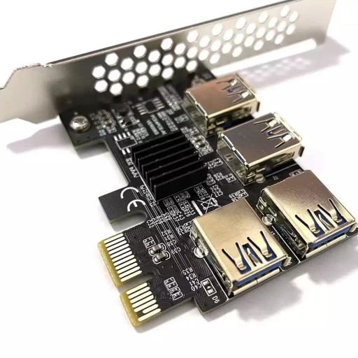 Разветвитель переходной платы PCI-E PORT ADAPTER 1x4 GPU ver006s