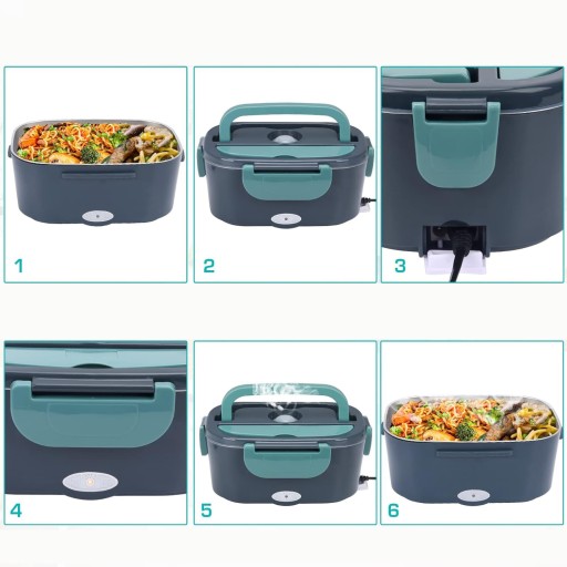 ЭЛЕКТРИЧЕСКИЙ ПОДОГРЕВАТЕЛЬ ДЛЯ ЕДЫ LUNCHBOX КОНТЕЙНЕР 220 В/12 В/24 В 60 Вт 1800 мл