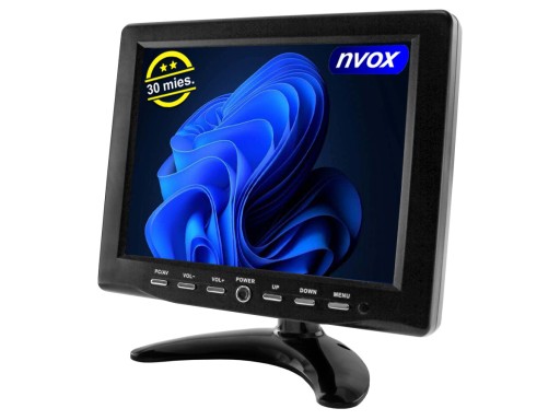 Монитор NVOX 8-дюймовый сенсорный ЖК-дисплей AV VGA 12 В 230 В