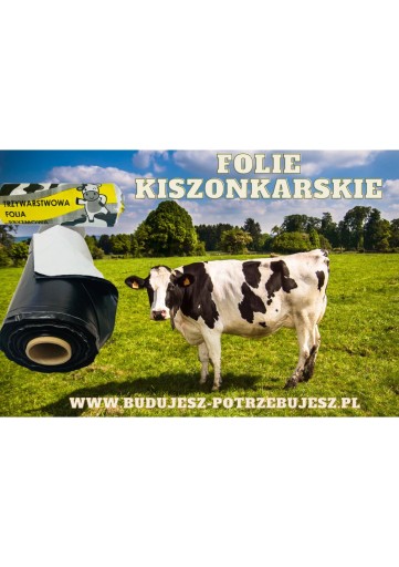 Фольга для призм силоса чёрная/белая SILO-VIT PLUS 5-слойная, 10х33м, 1с