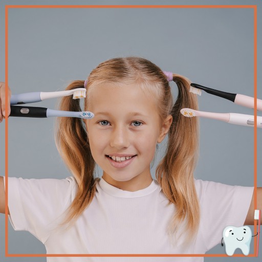 Końcówki Do Różowej Szczoteczki Smiley Light Kids