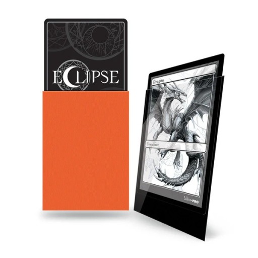 Koszulki na karty Ultra Pro Eclipse Pro Gloss 66x91mm pomarańczowe 100sztuk