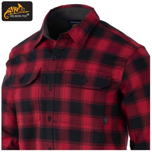 Мужская фланелевая рубашка в клетку HELIKON Casual Tactical Everyday L