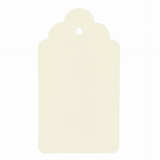 КУЛОНЫ подарочные бирки, открытка, кремовые, 10 шт.