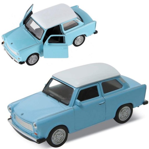 МОДЕЛЬ TRABANT 601 METAL WELLY 1:34 СИНИЙ