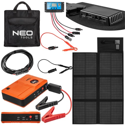 СОЛНЕЧНОЕ ЗАРЯДНОЕ УСТРОЙСТВО NEO SOLAR PANEL 120W POWERBANK
