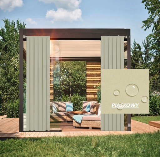 ZASŁONY OGRODOWE TAŚMA 155 X 180 ZASŁONA TARAS ALTANA