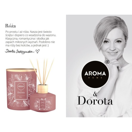 АРОМАТНЫЙ ДИФФУЗОР DOROTA 100 МЛ С АРОМАТОМ РОЗЫ