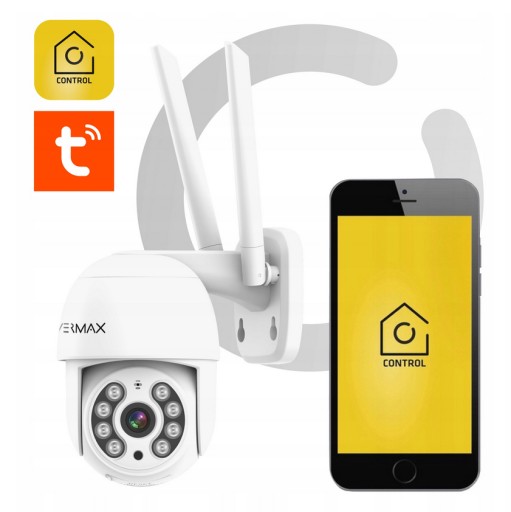 2x БЕСПРОВОДНАЯ НАРУЖНАЯ ПОВОРОТНАЯ IP-КАМЕРА WIFI FULL HD НОЧНОЙ РЕЖИМ ЗУМ