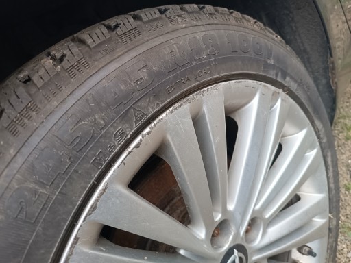 OPEL INSIGNIA KOŁA FELGA ALUMINIOWA 18'' OPONA KORMORAN SNOW 245/45R18 100V