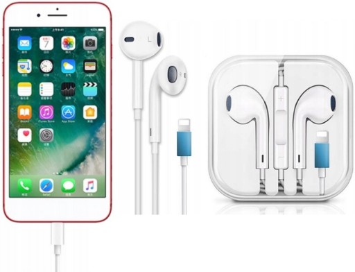 Проводные наушники-вкладыши для iPhone Apple Lightning с микрофоном