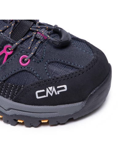 Детские треккинговые кроссовки CMP Trekking Rigel Low Wp 3Q54554 Antracite/Bouganville