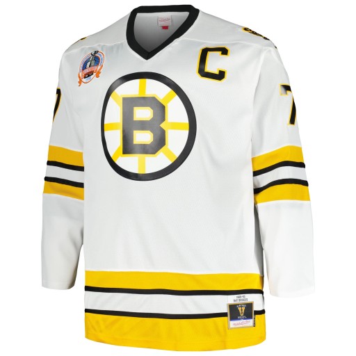 Мужская белая футболка Boston Bruins Big & Tall Captain Patch
