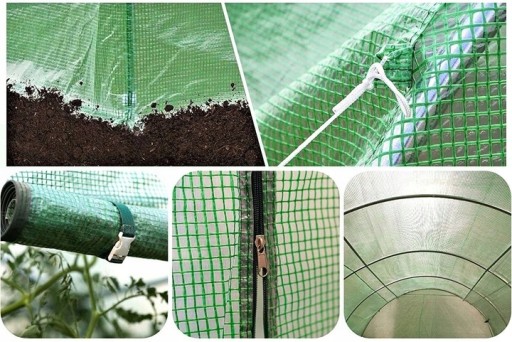 Туннель для пленки для овощных садов 8m2 4x2 GREEN Туннель для овощных садов