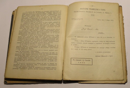 ОПИСАНИЕ ТОРГОВОЙ НАУКИ - ТАДЕУШ КАНАЛИЗАЦИЯ КИСТРИН ---- ЛВОВ 1913 г.