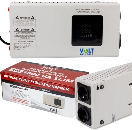 Стабилизатор напряжения Volt Polska AVR 1000VA Slim