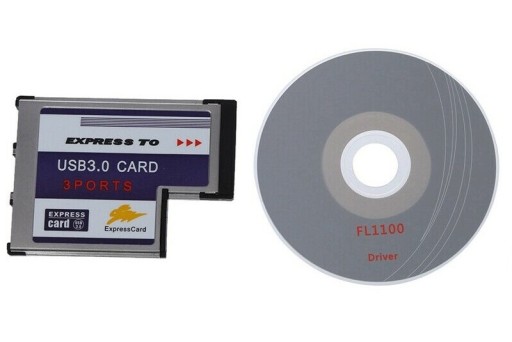 Адаптер контроллера Express Card USB3.0, 3 порта, 54 мм