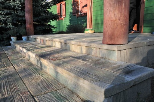 Террасная доска CONCRETE WOD антрацит состаренный 25см