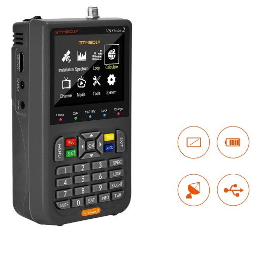V8 Finder2 Измеритель спутникового сигнала DVB-S2X