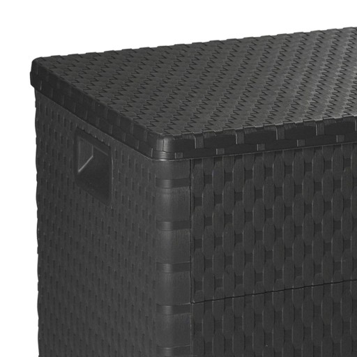 Skrzynia ogrodowa, antracytowa, 120x56x63 cm, ratt
