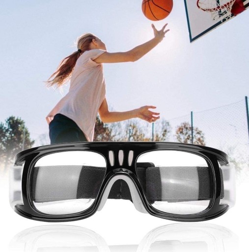 Okulary Sportowe KOREKCYJNE CZARNE ochronne