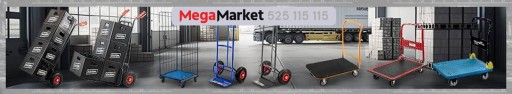 Тележка складская транспортная MŁYNARKA 200КГ С ПОДШИПНИКАМИ, складная