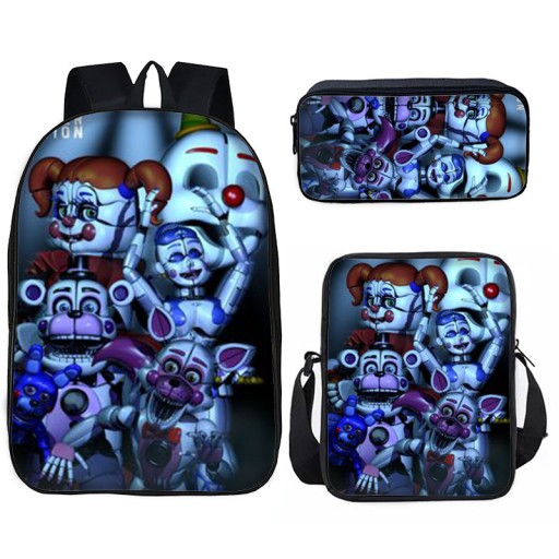 FIVE NIGHTS AT FREDDY'S ZESTAW SZKOLNY PLECAK A4 TORBA PIÓRNIK NOWE