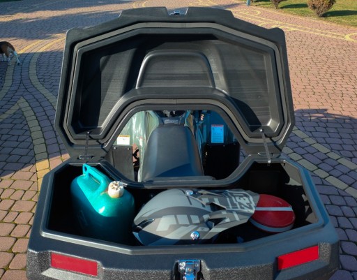 KUFER BOX SKRZYNIA TYŁ TYLNY 78L + OPARCIE Quad ATV Tao Motors 180/200/250