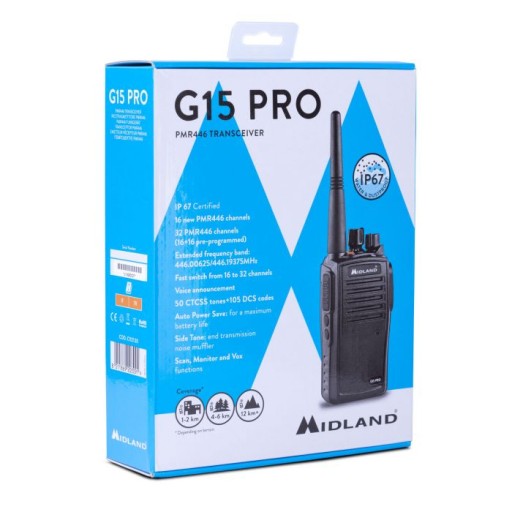Midland G15PRO + MA25 profesjonalne krótkofalówki
