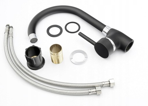 ЧЕРНАЯ ГРАНИТНАЯ МОЙКА HEKTOR SIPHON BLACK MIX