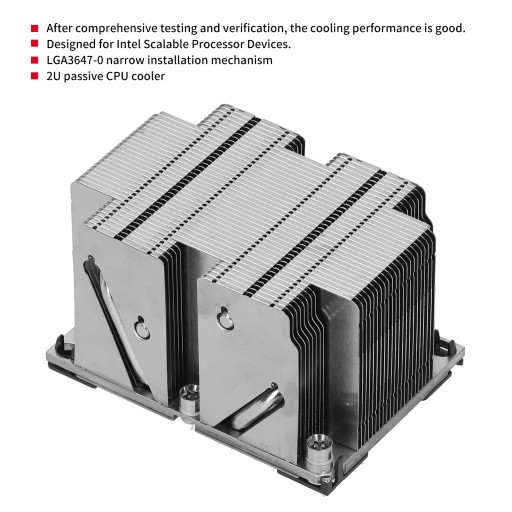Радиатор процессора snk-p0068ps lga 3647-0 2u для платформы x11 Purley Acce охлаждение