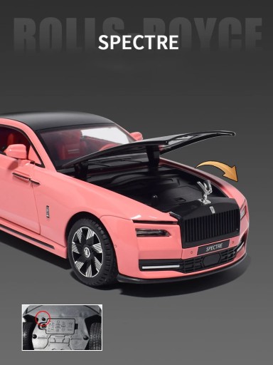 1:24 Rolls-Royce Spectre, модель автомобиля из сплава, литая игрушка, металлический звук, литой под давлением