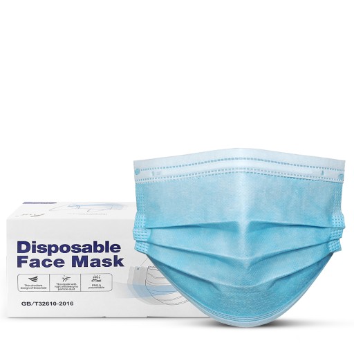 MASK Маска ЗАЩИТНАЯ ДЛЯ ЛИЦА 3 слоя 50 шт.