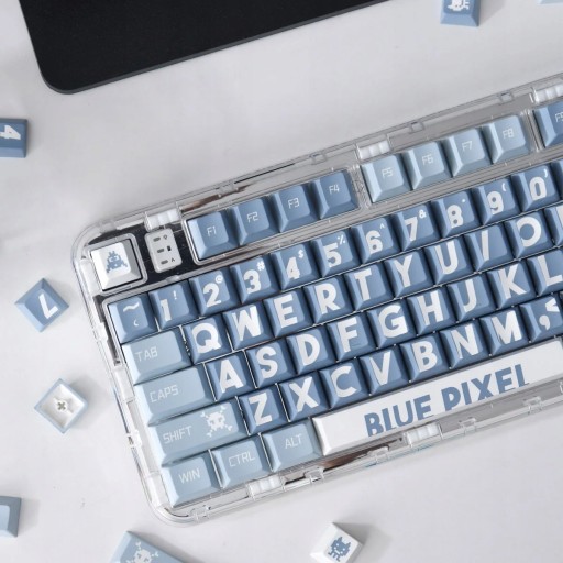 Klawisze do Klawiatury Mechanicznej PBT Profile Cherry 129szt Big Letter Bl