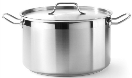 СРЕДНЯЯ КОРЗИНКА С КРЫШКОЙ, НЕРЖАВЕЮЩАЯ СТАЛЬ, 10 Л
