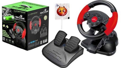 РУЛЕВОЕ КОЛЕСО С ПЕДАЛЯМИ PC PSX PS2 PS3 VIBRATIONS