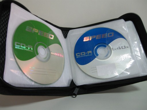 ЧЕХОЛ НА 40 CD DVD ТЕМНО-СИНИЙ ЭКОКОЖА