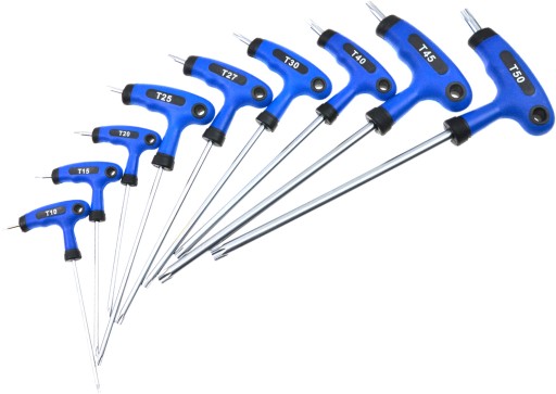 НАБОР ОТВЕРТОК TORX ТИПА T 9 шт. T10- T50