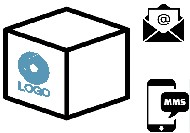 Белые наушники TWS с принтом вашего логотипа