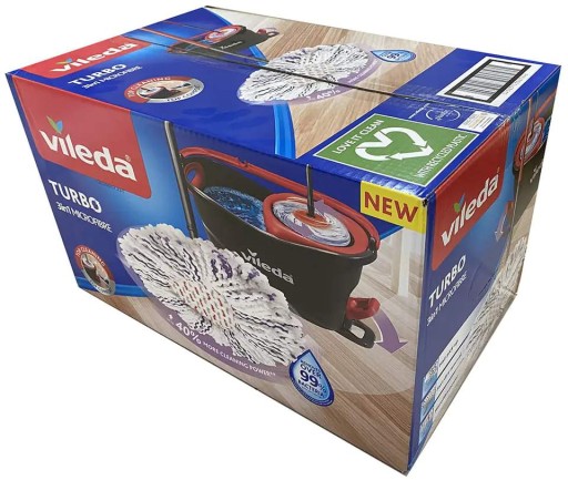 BOX Vileda Швабра Spin 3в1 Микрофибра TURBO