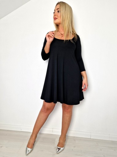 Свободная расклешенная туника из вискозы, S/M.