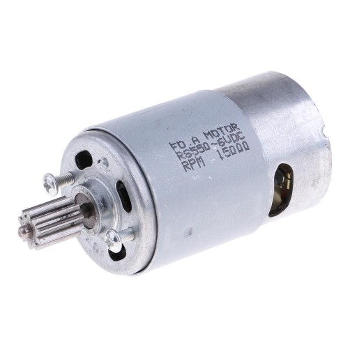 Akcesoria silnikowe dla dzieci 6V 550 10 zębów 10mm