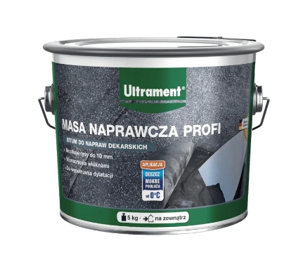 Битумная шпаклевка для кровли 5кг Ultrament Bitumen