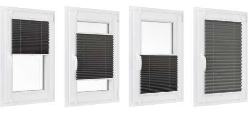 Плиссированные неинвазивные жалюзи 86x150, на заказ.