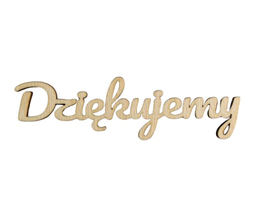 Napis dekor Dziękujemy dla nauczyciela rodziców cytat napis grawer 10 cm