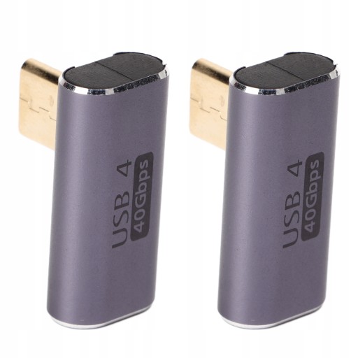 2 шт. АДАПТЕР УГЛОВОЙ РАЗЪЕМ 90 ГРАДУСОВ USB-C