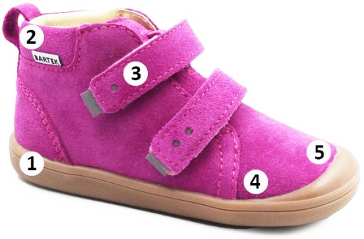 Buty dla dziewczynki na rzep wiosenne Bartek 11025133 24