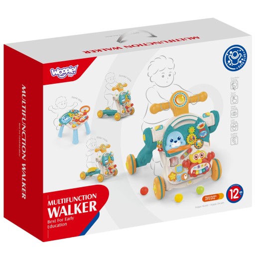 WOOPIE BABY PUSHER WALKER ОБРАЗОВАТЕЛЬНЫЙ НАСТОЛЬНЫЙ САМОКАТ 4 В 1