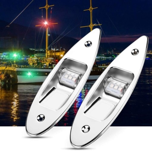 Lampy nawigacyjne LED 120 ° wpuszczane