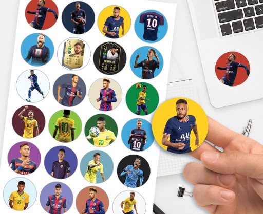 ЛУЧШЕЕ КАЧЕСТВО НАКЛЕЙКОВ NEYMAR JR 24 шт.